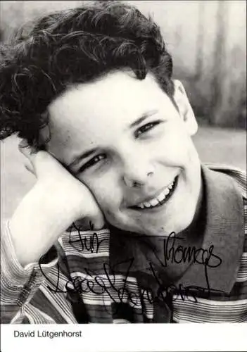 Ak Schauspieler David Lütgenhorst, Portrait, Autogramm