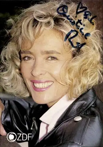 Ak Moderatorin Christine Reinhart, Portrait, Das aktuelle Sport-Studio, Autogramm