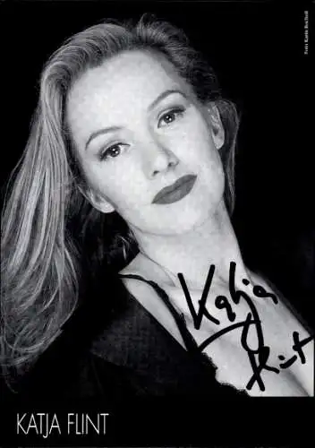 Ak Schauspielerin Katja Flint, Portrait, Autogramm