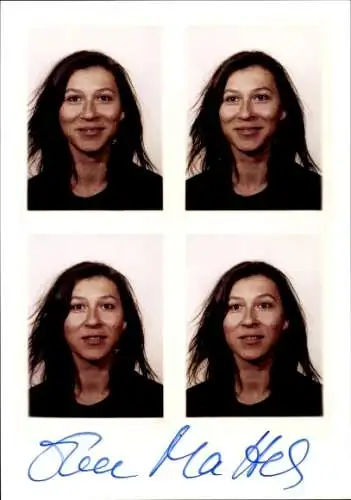 Ak Schauspielerin Eva Mattes, Portrait, Autogramm