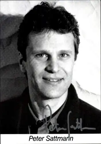 Ak Schauspieler Peter Sattmann, Portrait, Autogramm