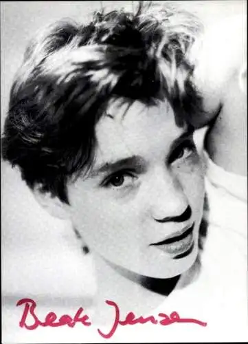 Ak Schauspielerin Beate Jensen, Portrait, Autogramm