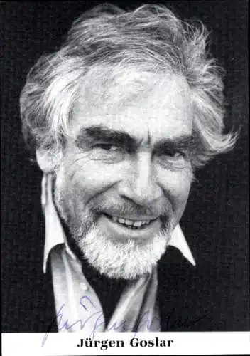 Ak Schauspieler Jürgen Goslar, Portrait, Autogramm