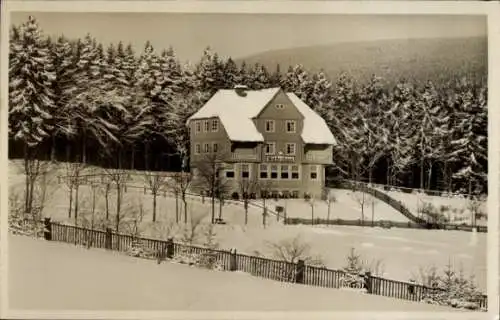 Ak Braunlage im Oberharz, Haus Am Waldeshang, Winter