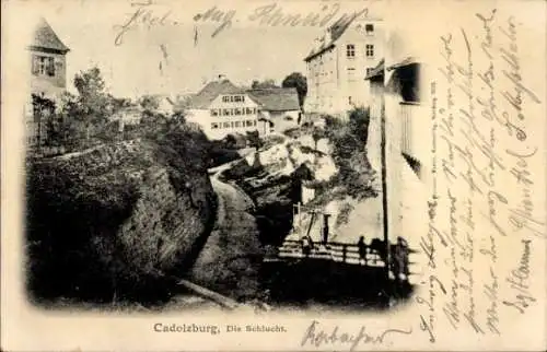 Ak Cadolzburg in Mittelfranken,  Die Schlucht