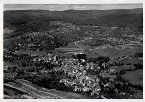 Ak Rietenau Aspach in Württemberg, Fliegeraufnahme, Mineralbad