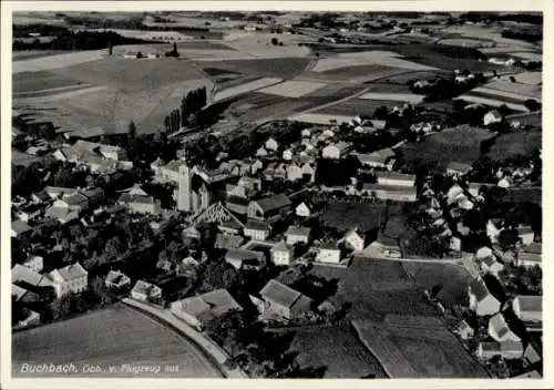 Ak Buchbach in Oberbayern, Fliegeraufnahme