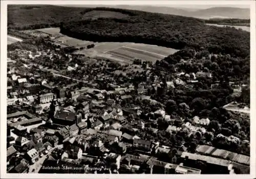 Ak Sulzbach im Saarland,, Fliegeraufnahme