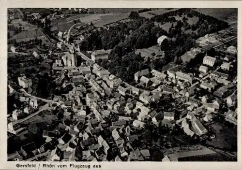 Ak Gersfeld in der Rhön Hessen, Fliegeraufnahme