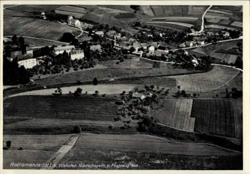 Ak Rathsmannsdorf Windorf in Niederbayern, Luftaufnahme