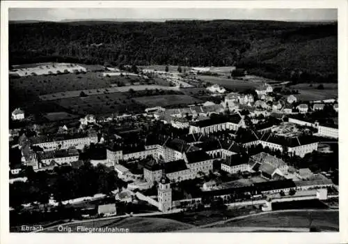 Ak Ebrach im Steigerwald Oberfranken, Fliegeraufnahme