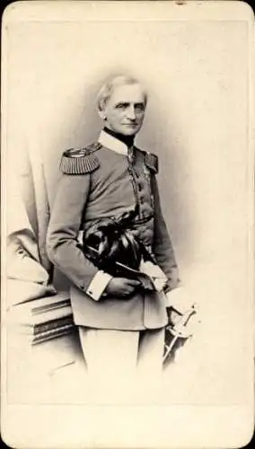 CdV König Johann von Sachsen, Porträt in Uniform