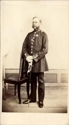 CdV Preußischer Offizier, Porträt in Uniform, Murchin bei Anklam