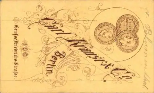 CdV Berlin, General von Blumenthal in Uniform, Porträt