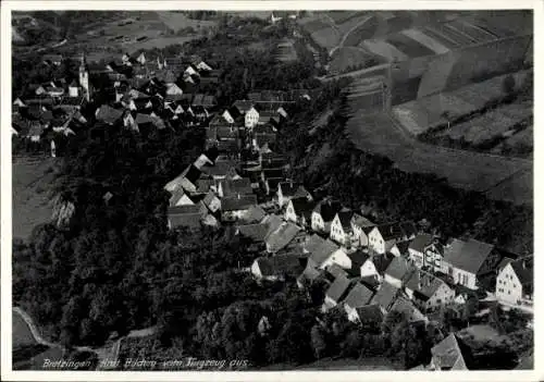 Ak Bretzingen Hardheim im Odenwald, Fliegeraufnahme