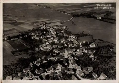 Ak Westhausen in Württemberg, Fliegeraufnahme