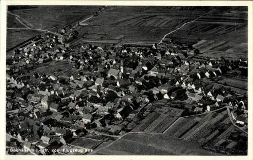 Ak Gochsheim Unterfranken, Fliegeraufnahme