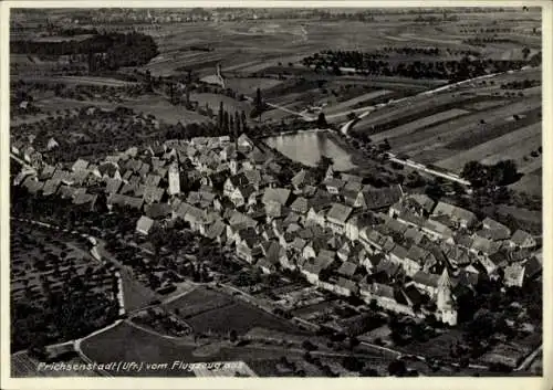 Ak Prichsenstadt in Unterfranken, Fliegeraufnahme