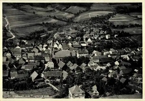 Ak Kirchzell im Odenwald Unterfranken, Fliegeraufnahme