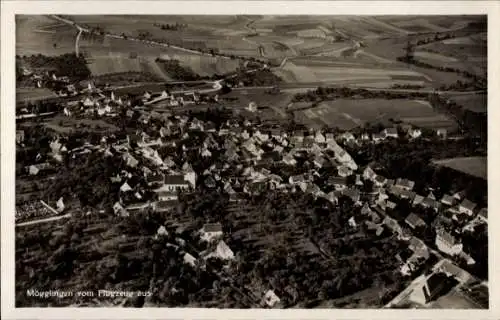 Ak Mögglingen im Ostalbkreis, Fliegeraufnahme