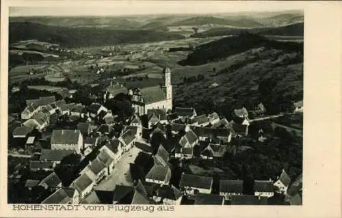 Ak Hohenstadt Abtsgmünd Ostalbkreis, Fliegeraufnahme, Schlosskirche