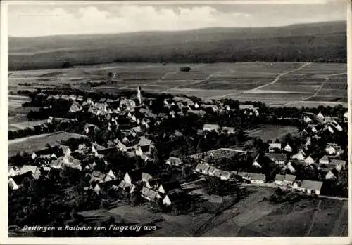 Ak Dettingen am Albuch Gerstetten Württemberg, Fliegeraufnahme