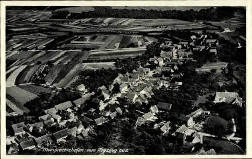 Ak Memprechtshofen Rheinau in Baden, Fliegeraufnahme