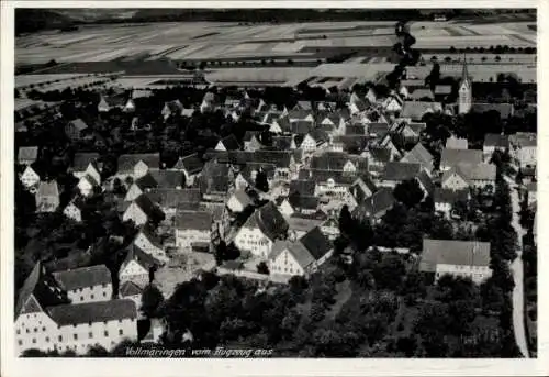 Ak Vollmaringen Nagold im Schwarzwald, Fliegeraufnahme