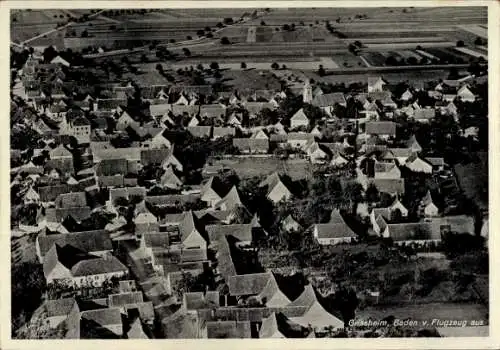 Ak Grißheim Neuenburg am Rhein Baden, Fliegeraufnahme