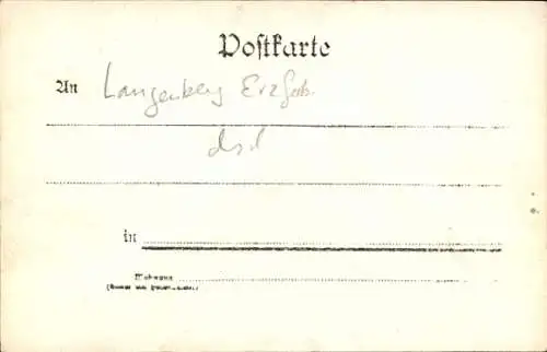 Ak Langenberg Raschau Markersbach Erzgebirge, Straßenansicht