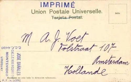 Ak Montevideo Uruguay, Estacion del Ferro Carril Central