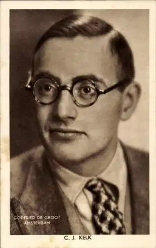 Ak Schriftsteller C. J. Kelk, Portrait