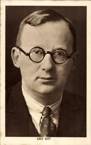 Ak Schriftsteller Leo Ott, Portrait