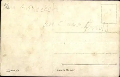 Ak Zwei braune Pferde mit Zaumzeug