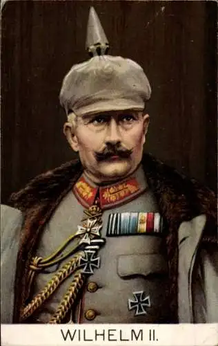 Künstler Ak Kaiser Wilhelm II. von Preußen, Portrait