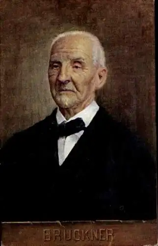 Künstler Ak Anton Bruckner, Komponist, Portrait