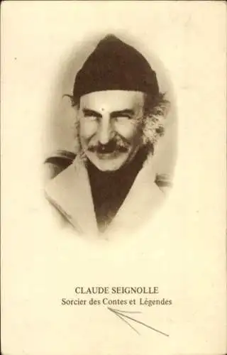 Ak Schriftsteller Claude Seignolle, Portrait