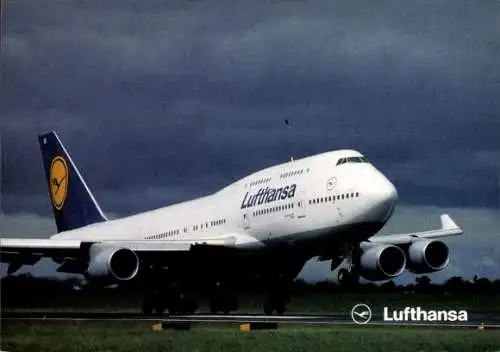 Ak Passagierflugzeug Lufthansa Boeing 747-400