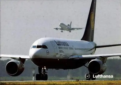 Ak Deutsches Passagierflugzeug, Lufthansa Airbus A310-200