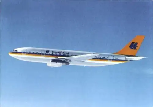 Ak Passagierflugzeug der Hapag Lloyd, Airbus A 300 B 4