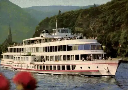 Ak Schnellschiff Rhein, Rheindampfer, Köln Düsseldorfer Rheinschifffahrt