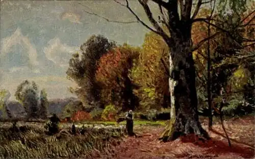 Künstler Ak Degi, Herbststimmung von G.M. Menzold