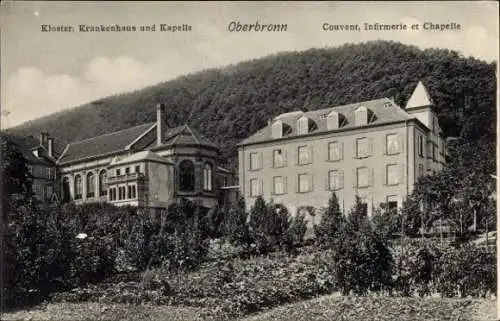 Ak Oberbronn Elsass Bas Rhin, Kloster, Krankenhaus, Kapelle