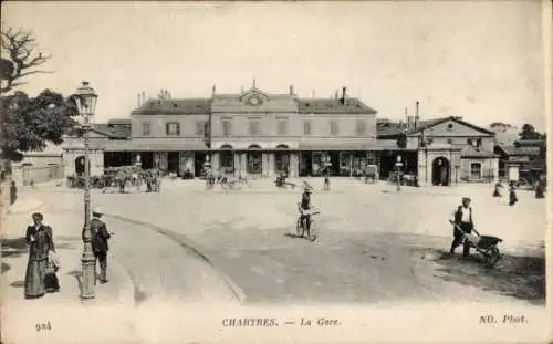 Ak Chartres Eure et Loir, Gare