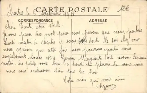 Ak Chartres Eure et Loir, Siege Social des Travailleurs Francais, Societe d'Assurances contre