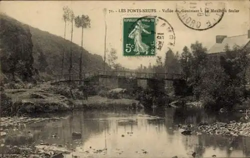 Ak Les Ponts Neufs Côtes-d’Armor, Vallee du Gouessant, Le Moulin a fouler