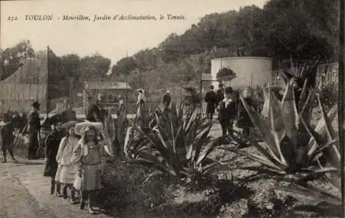 Ak Le Mourillon Toulon Var, Jardin d'Acclimatation, Tennis