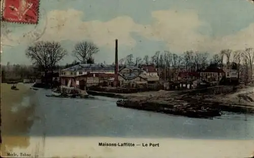 Ak Maisons Laffitte Yvelines, Hafen