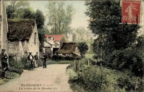 Ak Élancourt Yvelines, Route de la Muette