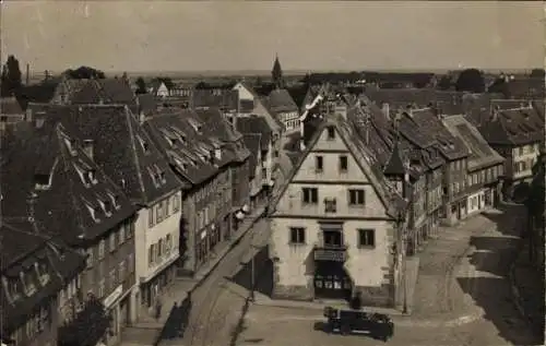 Ak Barr Elsass Bas Rhin, Luftbild der Stadt